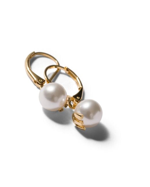 Miu Miu Metallic Metal Earrings