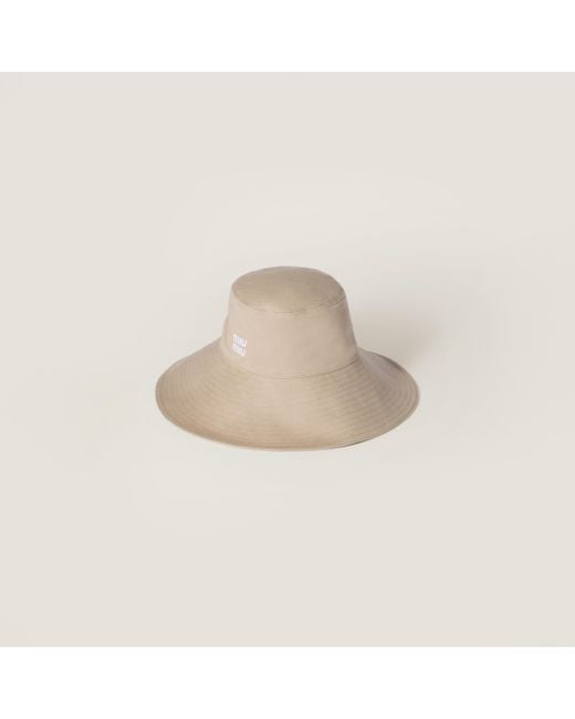 Miu Miu Natural Denim Hat