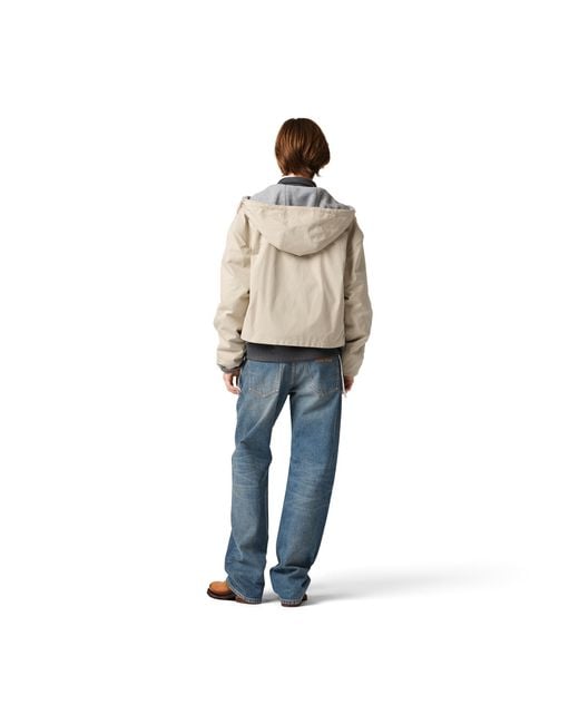 Miu Miu Natural Panama Cotton And Fleece Blouson Jacket
