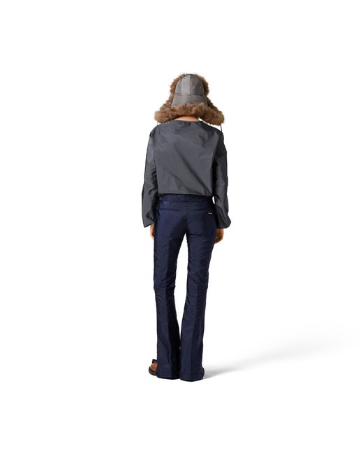 Miu Miu Blue Technical Fabric Pants