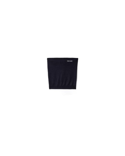 Miu Miu Blue Wool Top
