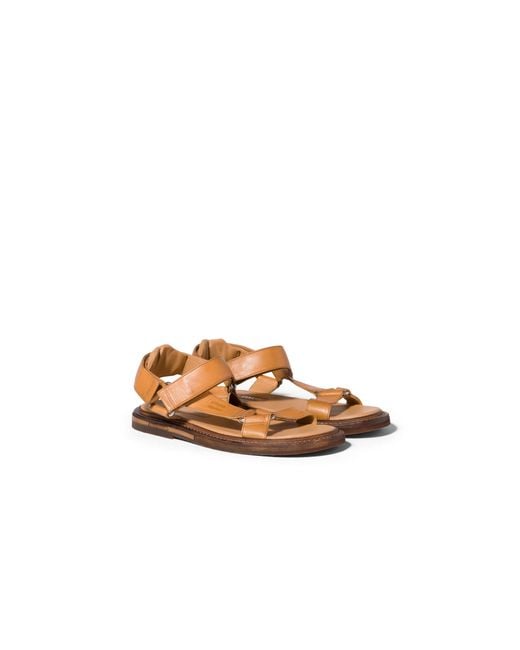 Miu Miu Brown Leather Sandals