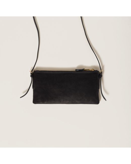 【MiuMiu】Mini pouch black in nappa MIU MIU - Nappa Leather Mini Pouch – The Sale Sisters