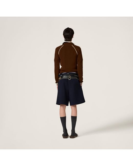 Miu Miu Brown Cotton Cardigan
