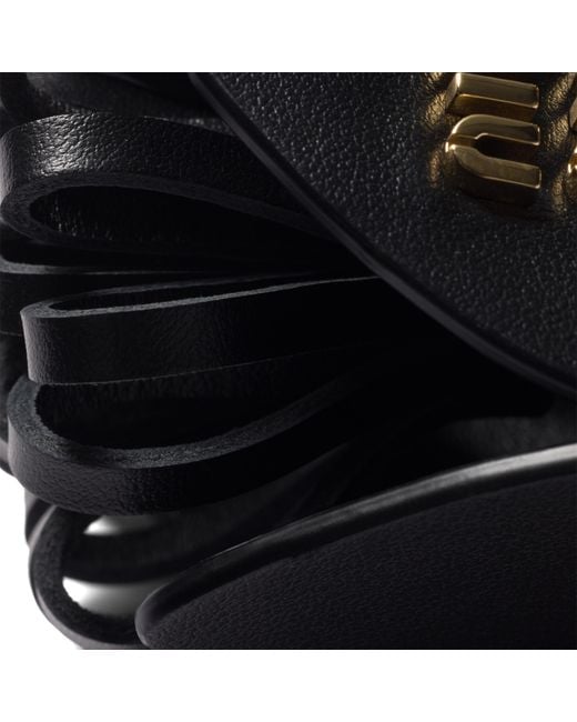 Miu Miu Black Leather Trick