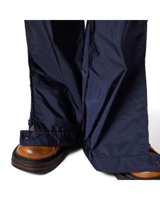Miu Miu Blue Technical Fabric Pants
