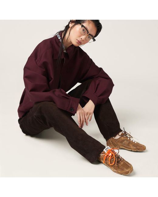 Miu Miu Brown New Balance X Miu Miu 530 Sl Suede Sneakers