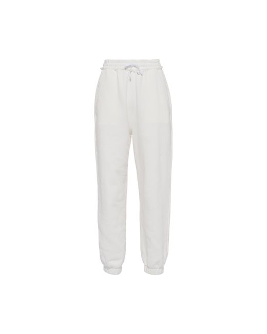 Miu Miu White Embroidered Cotton Pants