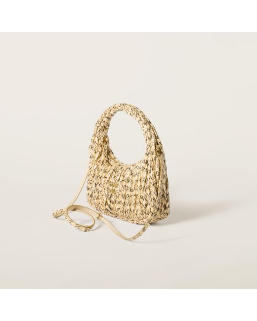 Miu Miu Metallic Wander Matelassé Ayers Snakeskin Hobo Bag