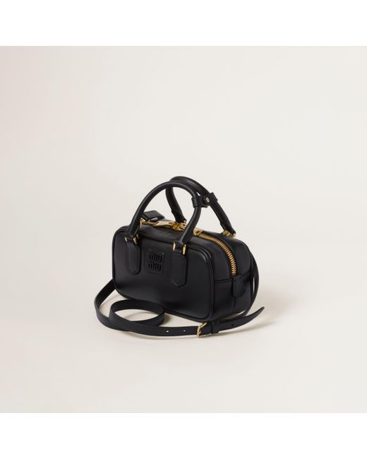 Miu Miu Black Arcadie Leather Bag