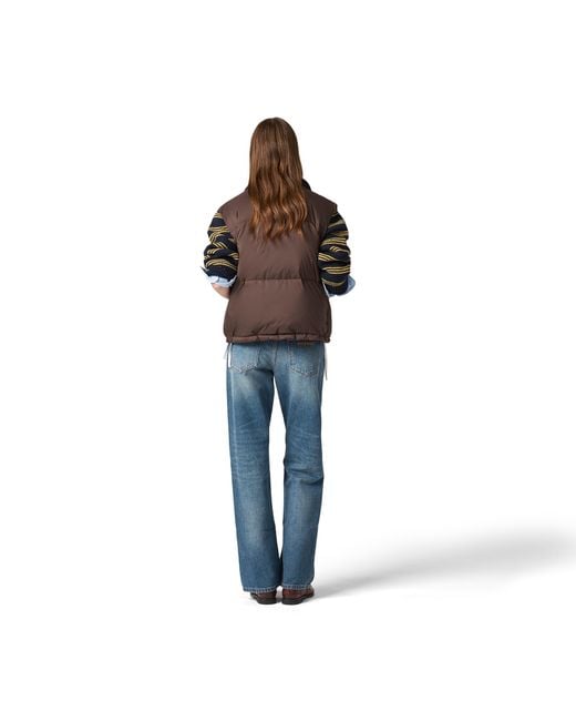 Miu Miu Brown Technical Pongé Down Vest