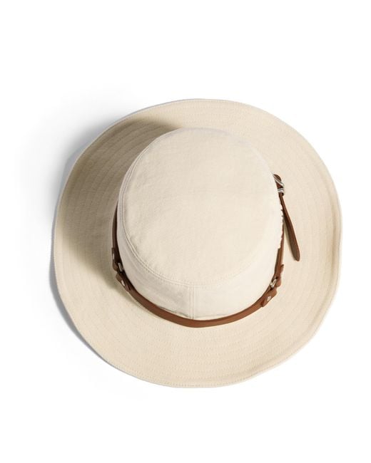 Miu Miu White Drill Hat