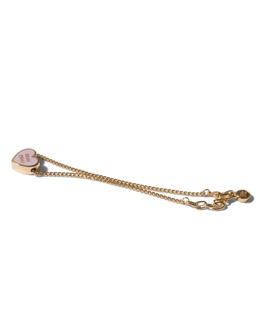 Miu Miu Metallic Metal Bracelet