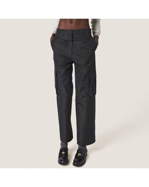 Miu Miu Black Technical Fabric Pants