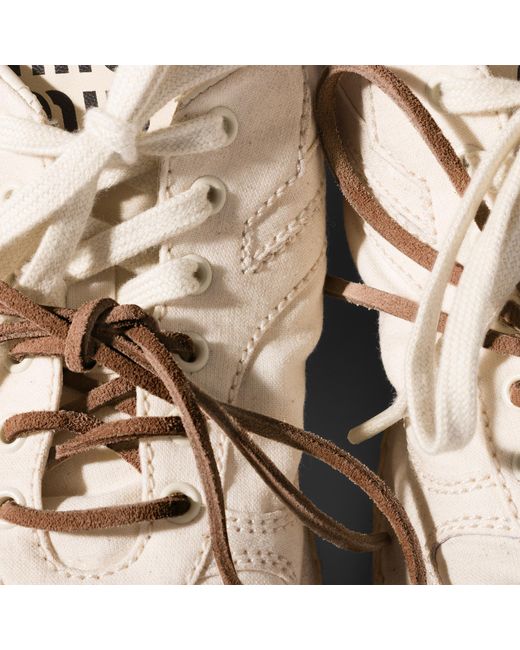 Miu Miu Natural Gymnasium Canvas Sneakers