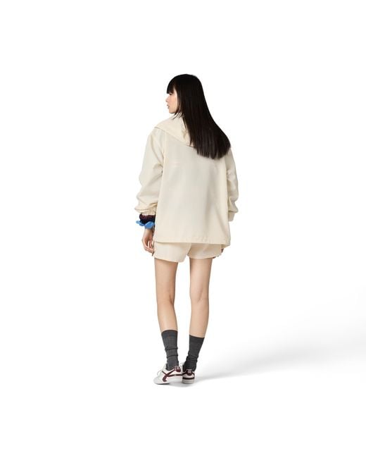 Miu Miu Metallic Technical Fabric Shorts