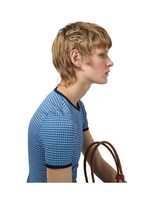 Miu Miu Metallic Metal Hair Clips