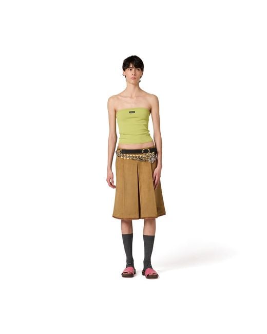 Miu Miu Green Viscose Top