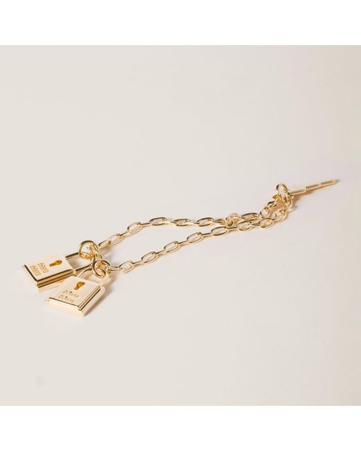 Miu Miu Metallic Bracelet With Charms