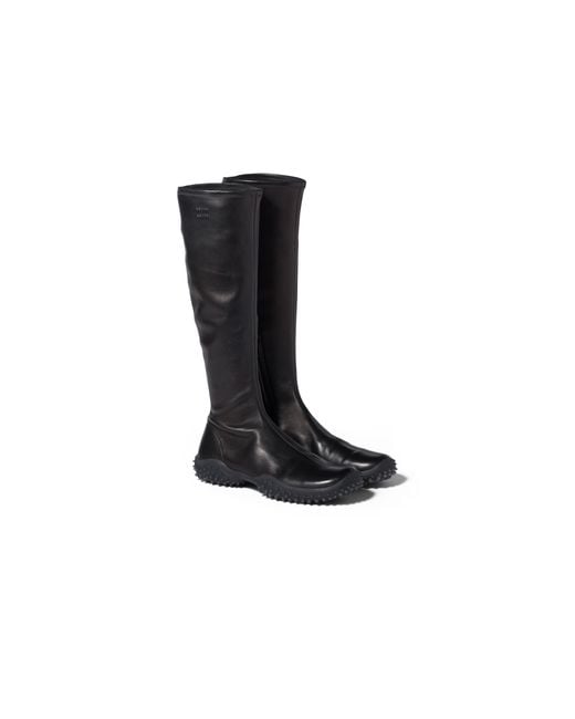 Miu Miu Black Stretch Nappa Leather Boots