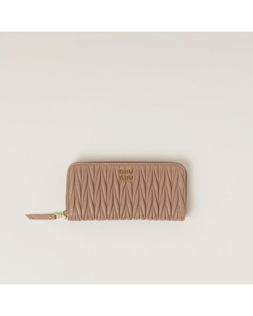 Alabaster Pink Small Matelassé Nappa Leather Wallet