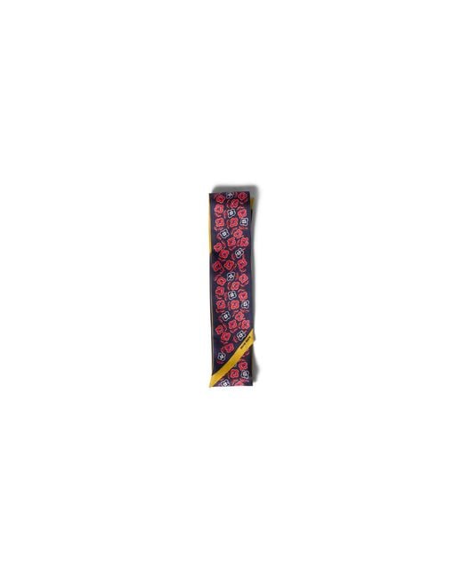 Miu Miu Purple Printed Twill Scarf