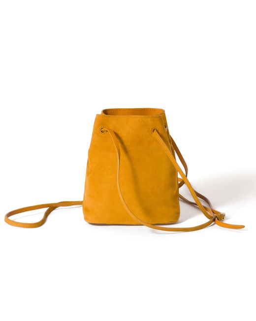 Miu Miu Yellow Suede Pouch