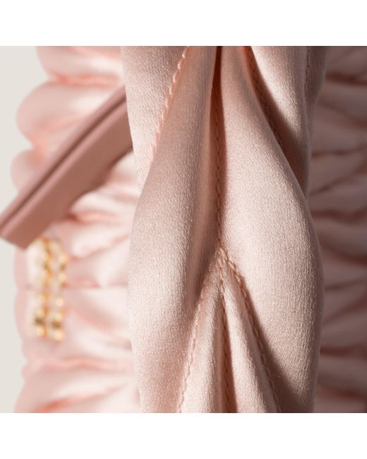 Miu Miu Pink Wander Matelassé Satin Mini-Bag