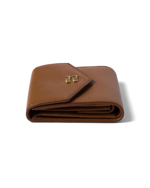 Miu Miu Brown Small Leather Wallet
