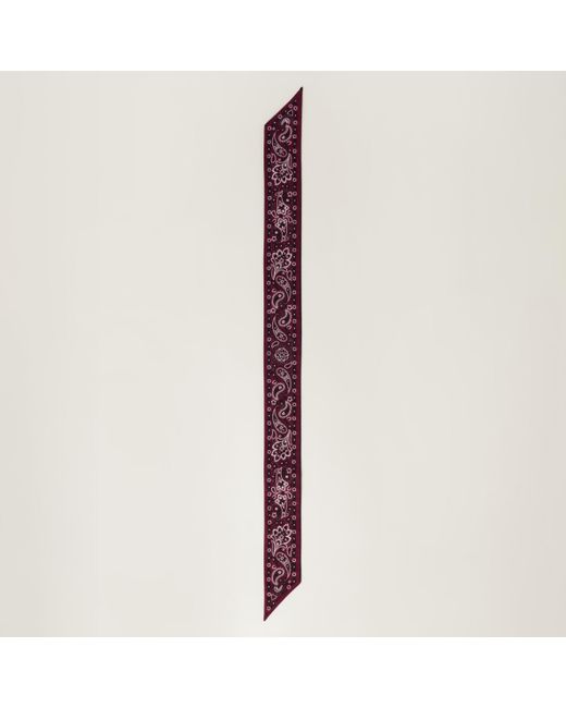 Miu Miu Purple Printed Poplin Scarf