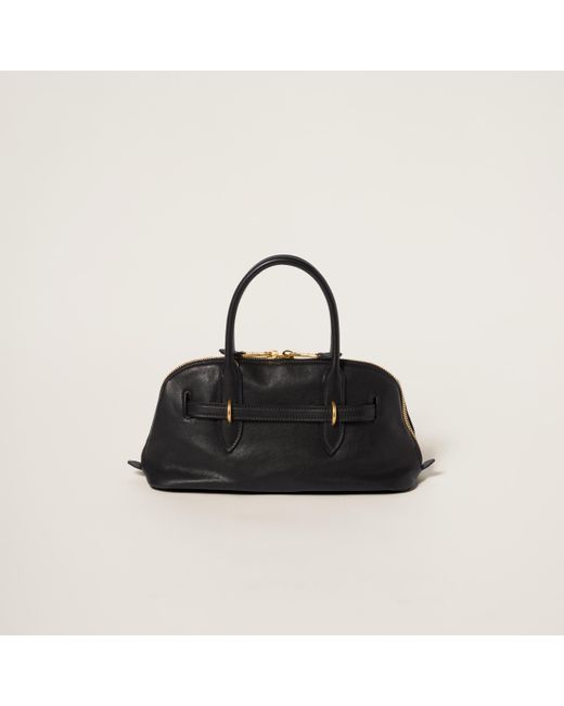 [MIU MIU]Aventure nappa leather top-handle bag★送料・関税込 Oak Aventure Nappa Leather Top-handle Bag | Miu Miu