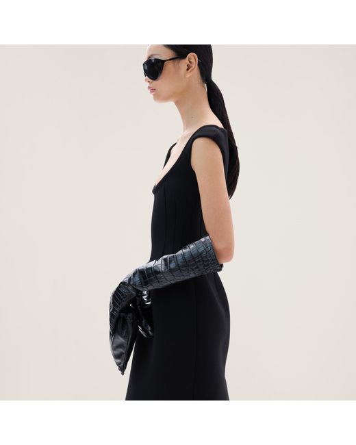 ワンピース Miu Miu Black Stretch Wool Dress Miu Miu Black Stretch Wool Mini Dress | italist