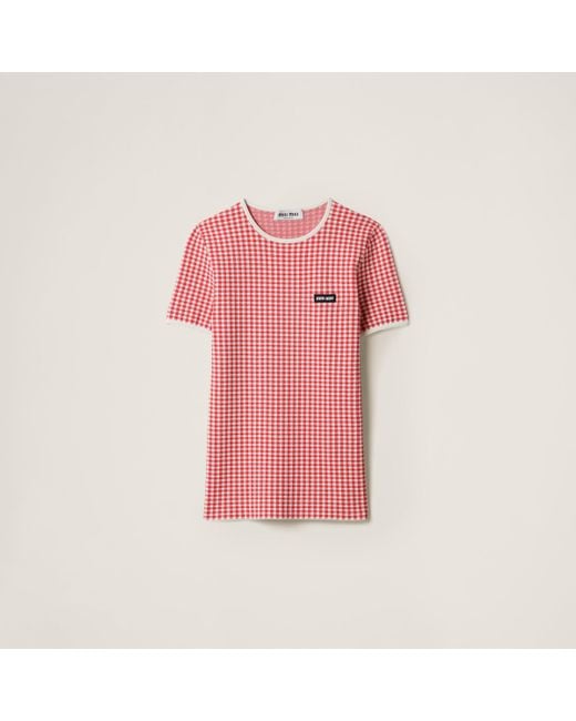 Miu Miu Pink Viscose Sweater