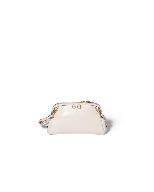 Miu Miu Metallic Caprice Leather Clutch