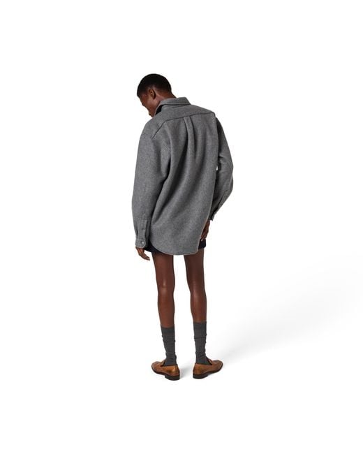 Miu Miu Gray Fleece Shirt