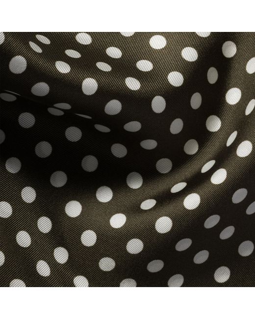 Miu Miu Gray Printed Twill Scarf