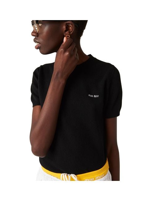 Miu Miu Black Cashmere Sweater
