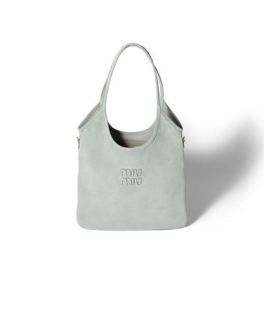 Miu Miu Gray Ivy Suede Bag