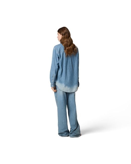 Miu Miu Blue Chambray Shirt
