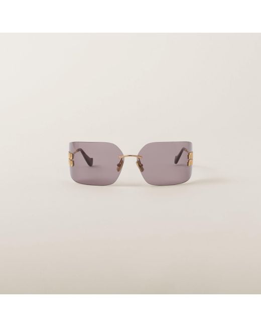 Miu Miu Pink Runway Sunglasses