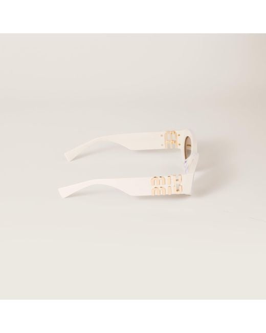 Miu Miu Pink Miu Glimpse Sunglasses