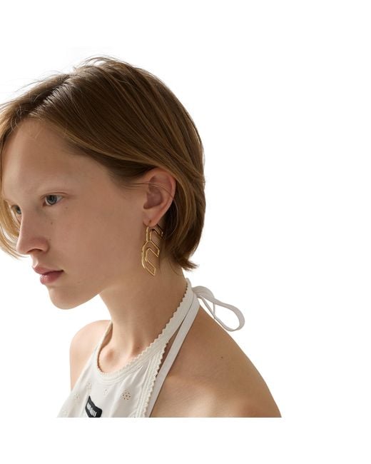 Miu Miu Metallic Single Metal Earring