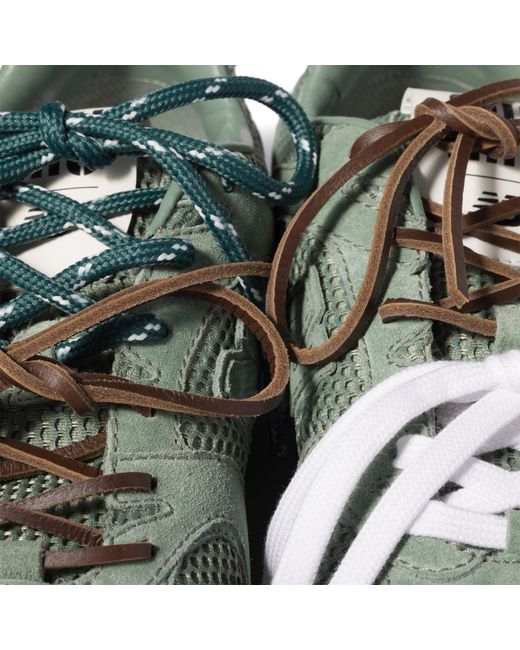 Miu Miu Green New Balance X 530 Sl Suede And Mesh Sneakers