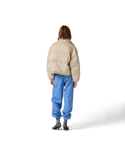 Miu Miu Natural Technical Pongé Down Jacket