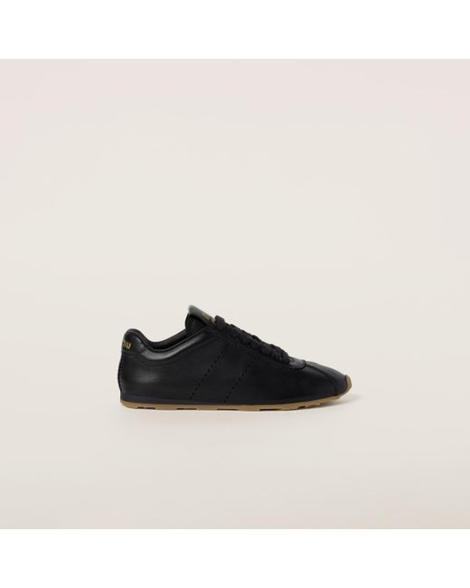 miu miu nappa leather sneakers