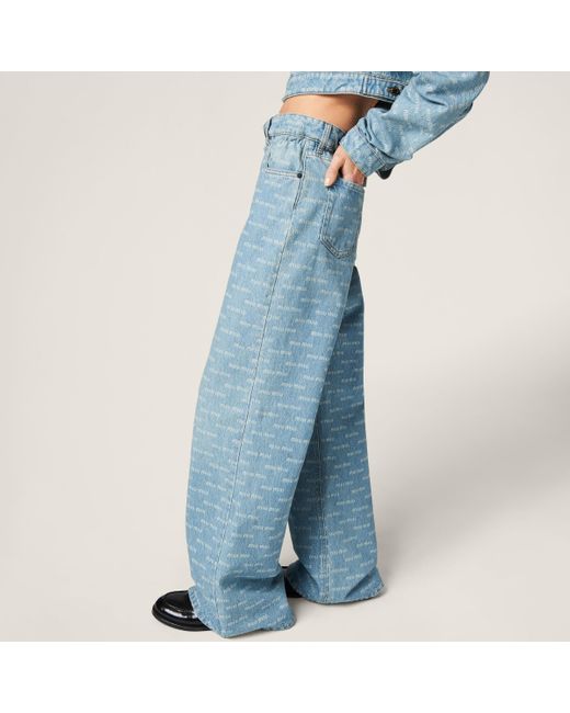 Miu Miu Blue Denim Jeans
