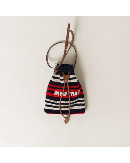 Miu Miu White Crochet Mini-Bag