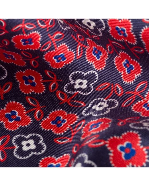 Miu Miu Purple Printed Twill Scarf