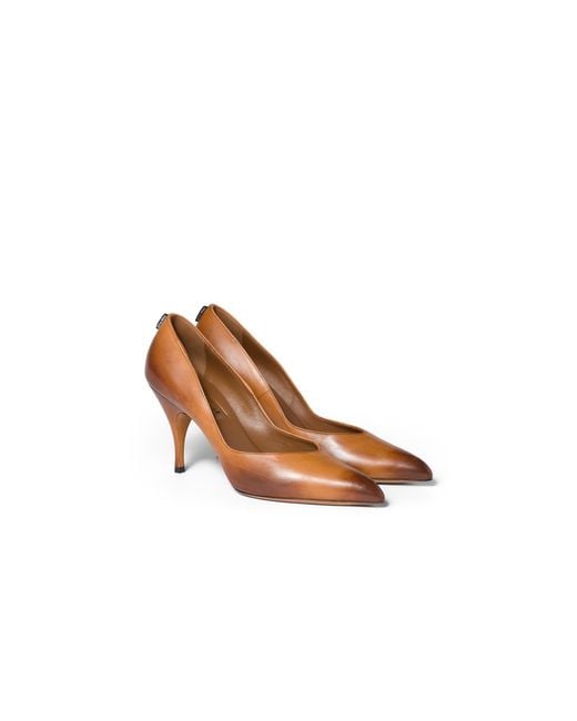 Miu Miu Brown Leather Pumps
