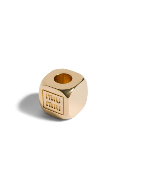 Miu Miu Multicolor Enameled Metal Dice Charm